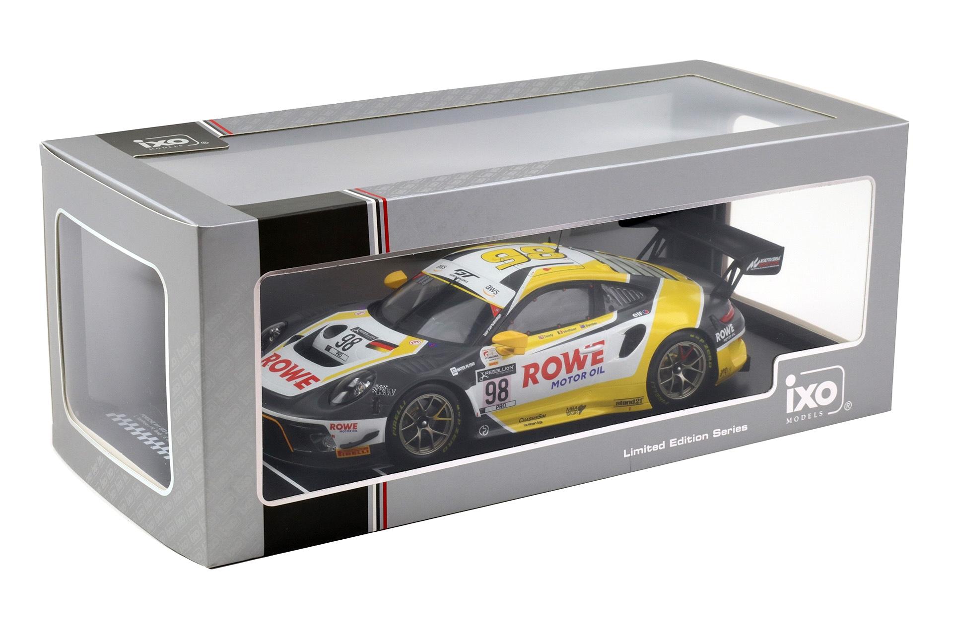 1:18 IXO Porsche 911 991.2 GT3 R Winner 24h SPA 2020 ROWE #98 Vanthoor/Tandy