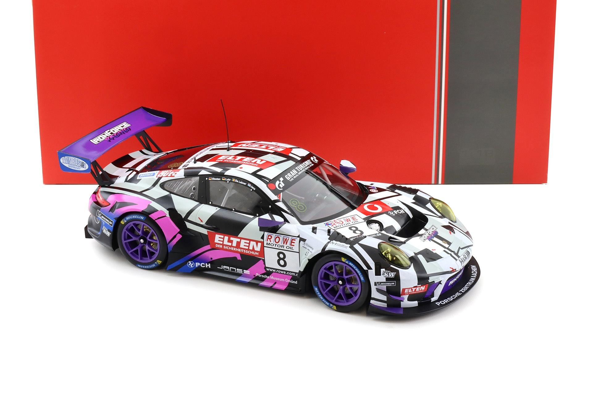 1:18 IXO Porsche 911 991.2 GT3 R VLN 2 Nürburgring 2019 IronForce #8 Slooten/Jans