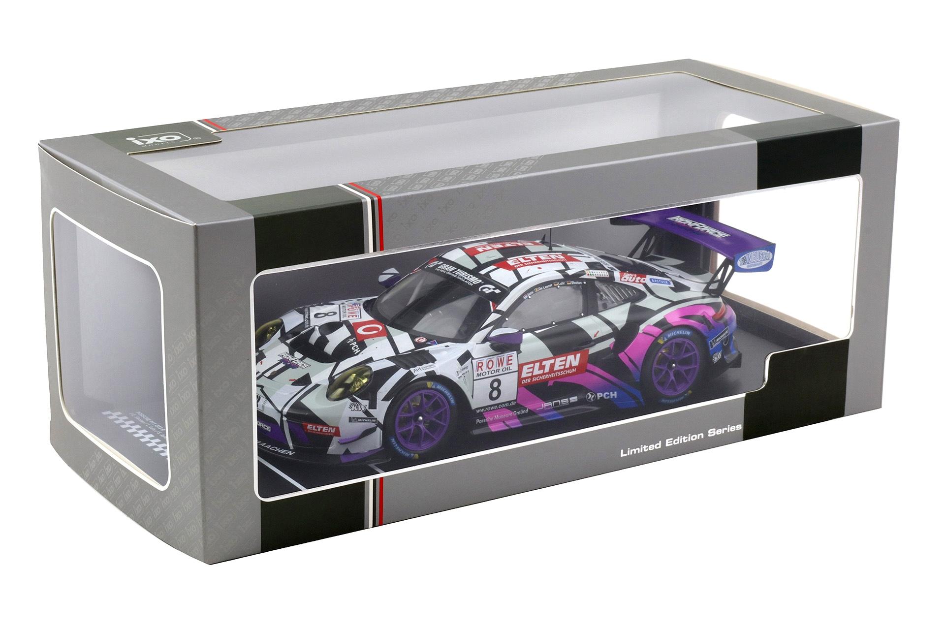 1:18 IXO Porsche 911 991.2 GT3 R VLN 2 Nürburgring 2019 IronForce #8 Slooten/Jans