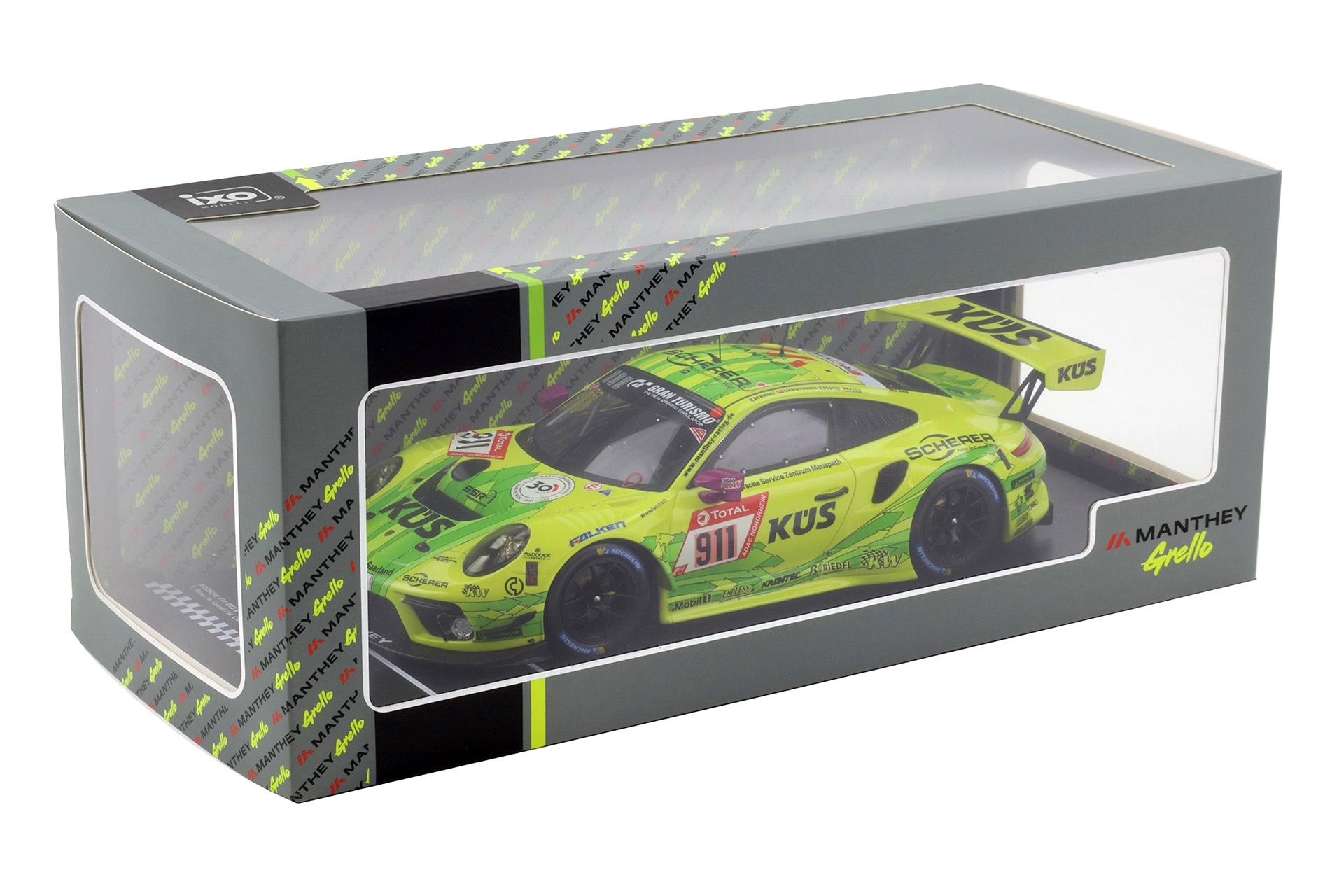 1:18 IXO Porsche 911 991.2 GT3 R 24h Nürburgring 2021 Manthey Grello #911