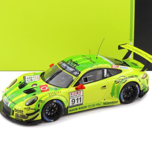 1:18 IXO Porsche 911 991 GT3 R VLN Nürburgring Winner VLN Heat 2018 Manthey Grello #911