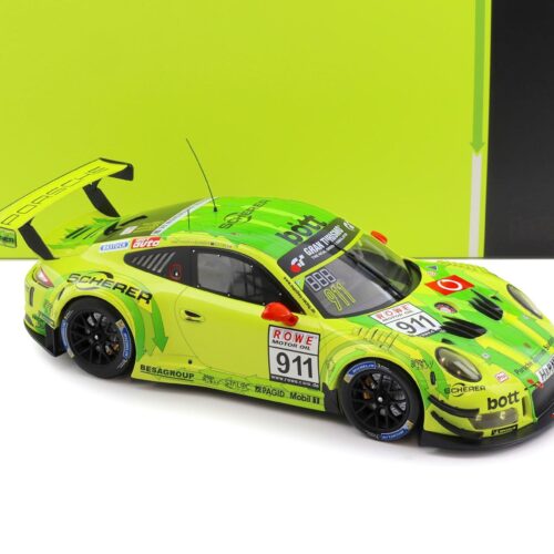 1:18 IXO Porsche 911 991 GT3 R VLN Nürburgring Winner VLN Heat 2018 Manthey Grello #911