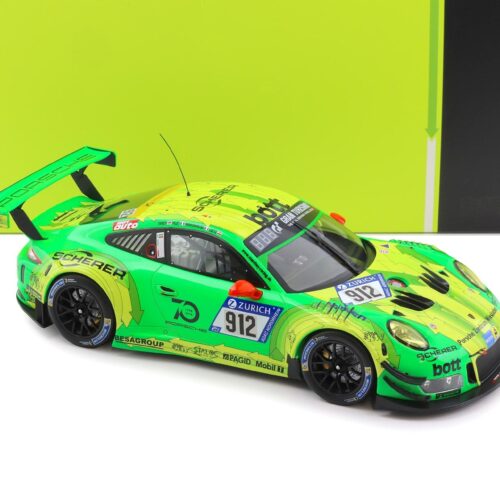 1:18 IXO Porsche 911 991 GT3 R Winner 24h Nürburgring 2018 Manthey Grello #912
