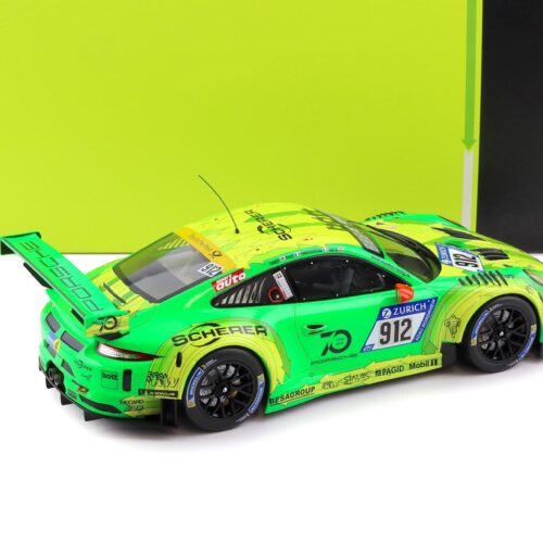 1:18 IXO Porsche 911 991 GT3 R Winner 24h Nürburgring 2018 Manthey Grello #912