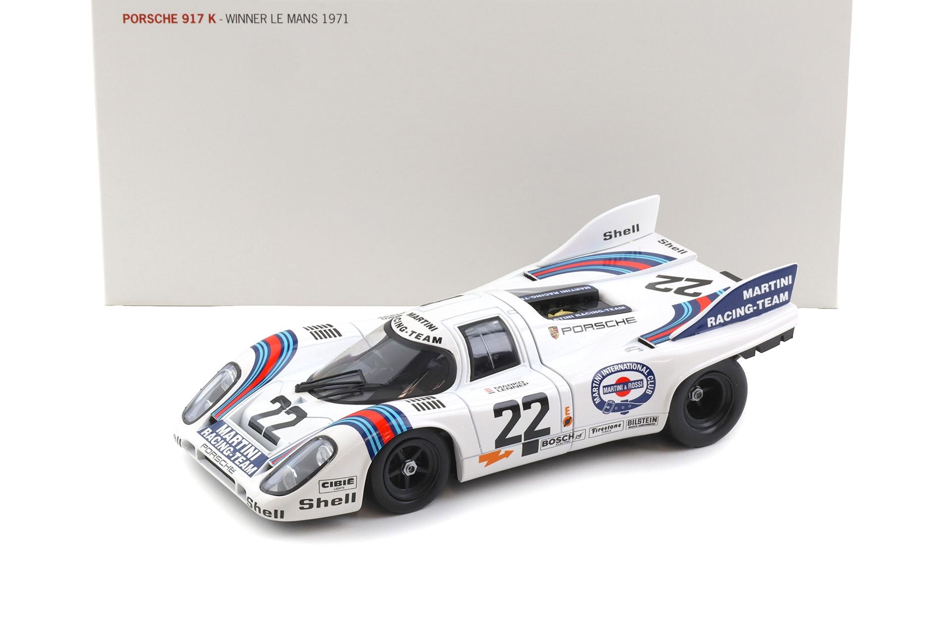 1:18 Norev Porsche 917K Winner Le Mans 1971 Martini #22 MAP Porsche Museum