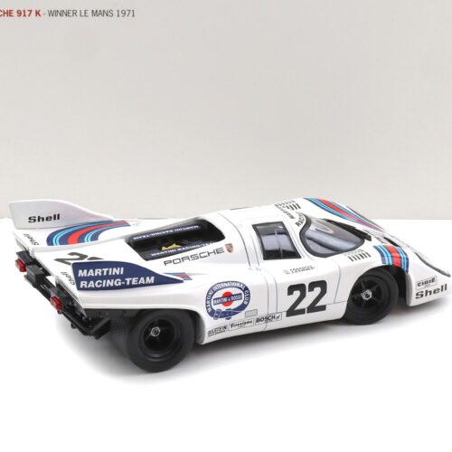 1:18 Norev Porsche 917K Winner Le Mans 1971 Martini #22 MAP Porsche Museum