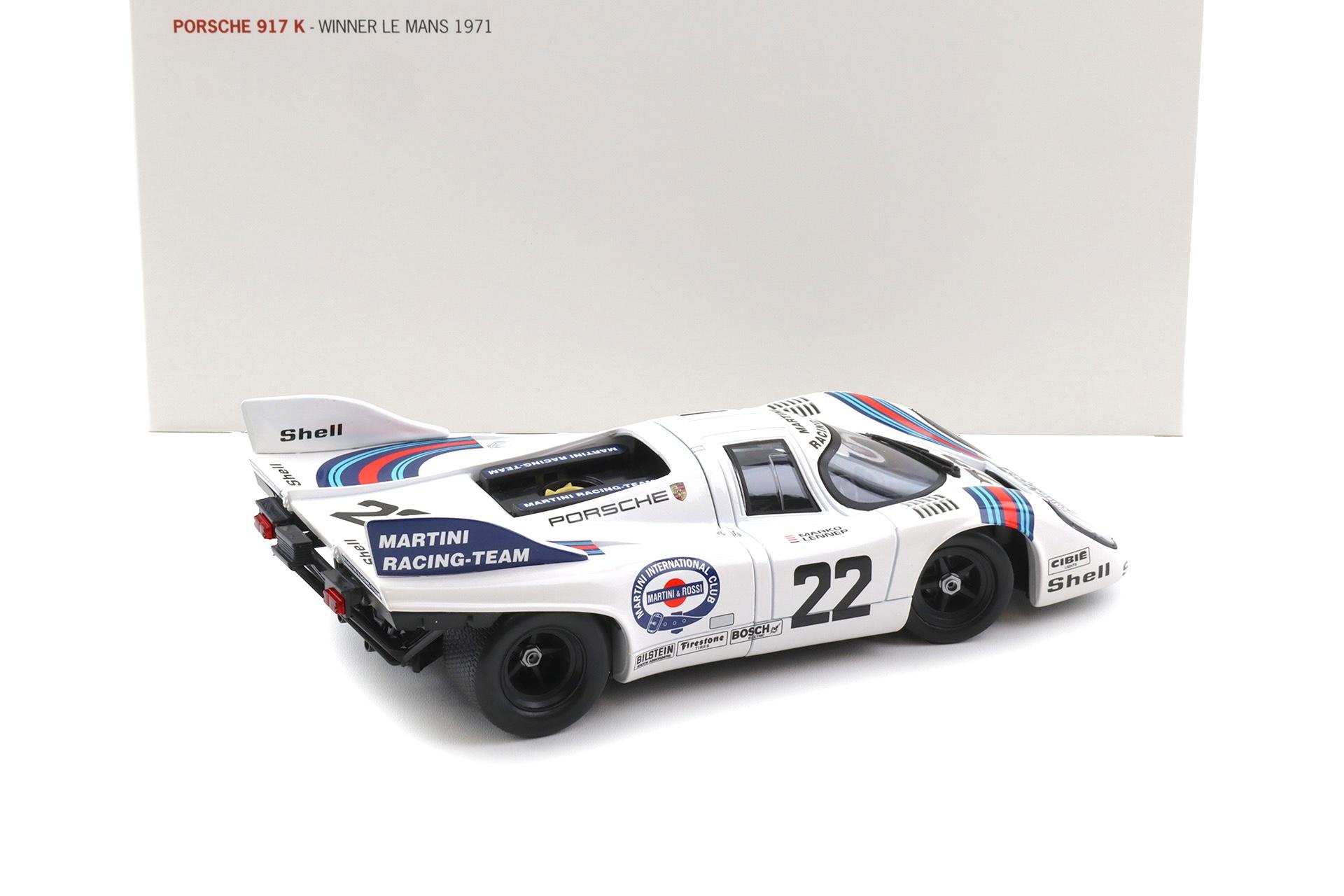 1:18 Norev Porsche 917K Winner Le Mans 1971 Martini #22 MAP Porsche Museum