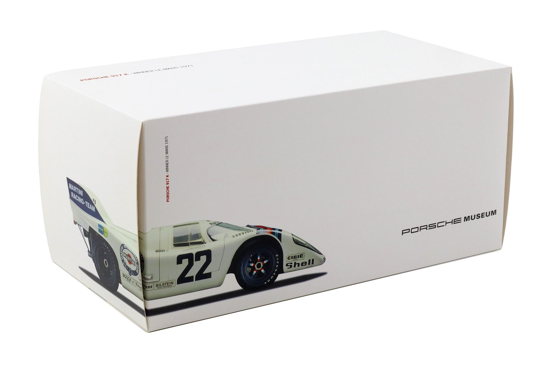 1:18 Norev Porsche 917K Winner Le Mans 1971 Martini #22 MAP Porsche Museum