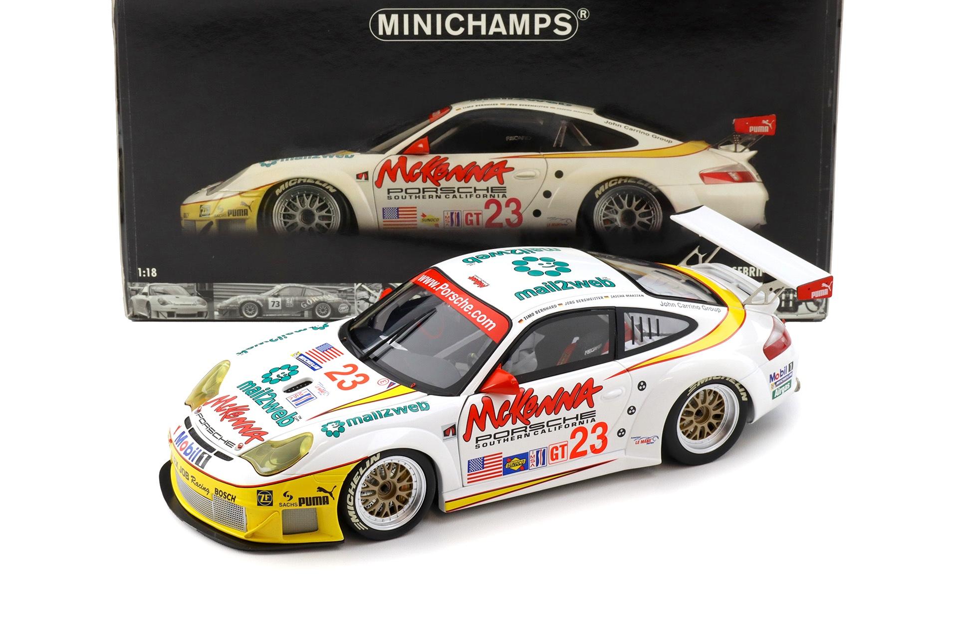 1:18 Minichamps Porsche 911 996 GT3 RSR Class Winner 12h Sebring 2004 #23