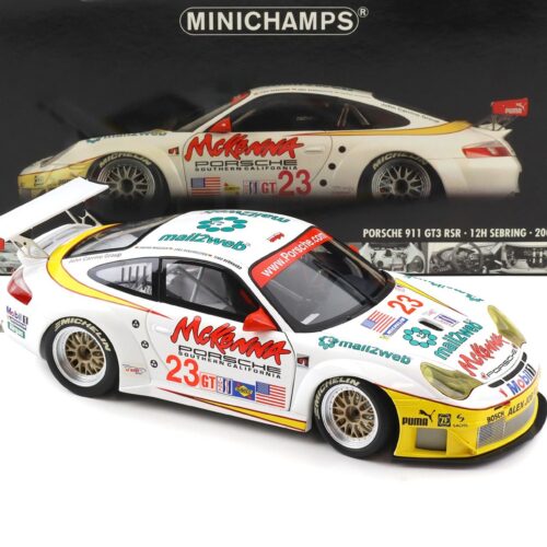 1:18 Minichamps Porsche 911 996 GT3 RSR Class Winner 12h Sebring 2004 #23