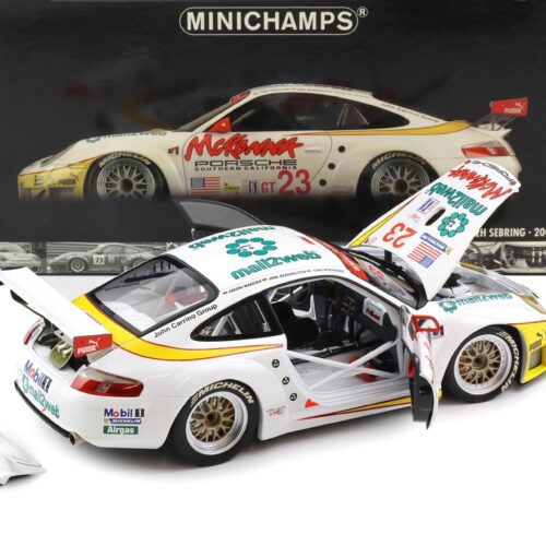 1:18 Minichamps Porsche 911 996 GT3 RSR Class Winner 12h Sebring 2004 #23