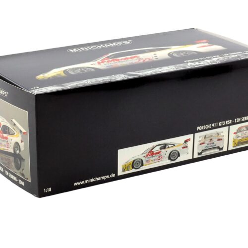 1:18 Minichamps Porsche 911 996 GT3 RSR Class Winner 12h Sebring 2004 #23