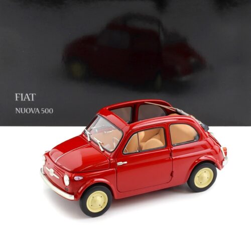 1:18 Kyosho Fiat 500 D Cabriolet open Coral red 1960