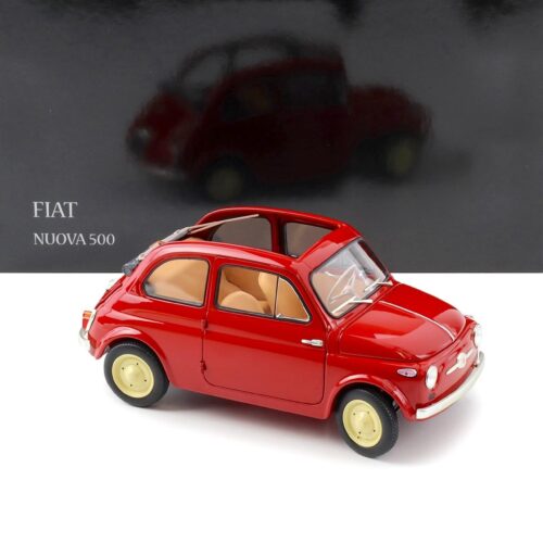 1:18 Kyosho Fiat 500 D Cabriolet open Coral red 1960