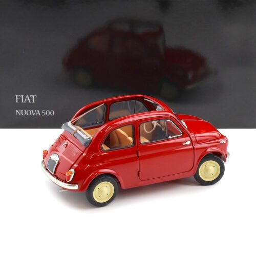 1:18 Kyosho Fiat 500 D Cabriolet open Coral red 1960