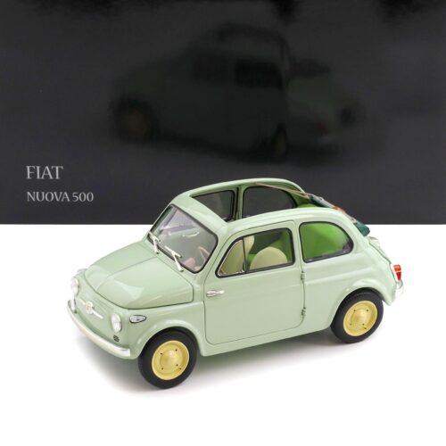 1:18 Kyosho Fiat 500 D Cabriolet open Green Clear 1960