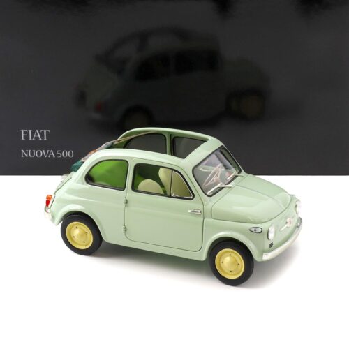 1:18 Kyosho Fiat 500 D Cabriolet open Green Clear 1960