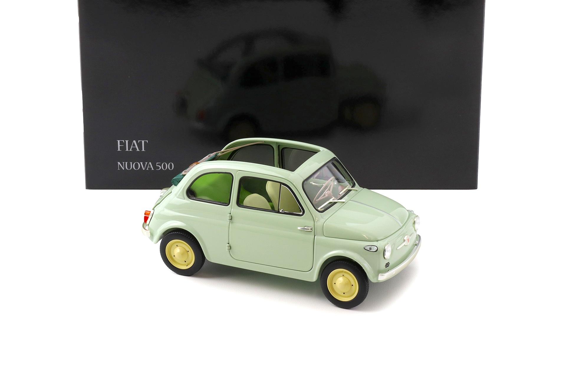 1:18 Kyosho Fiat 500 D Cabriolet open Green Clear 1960