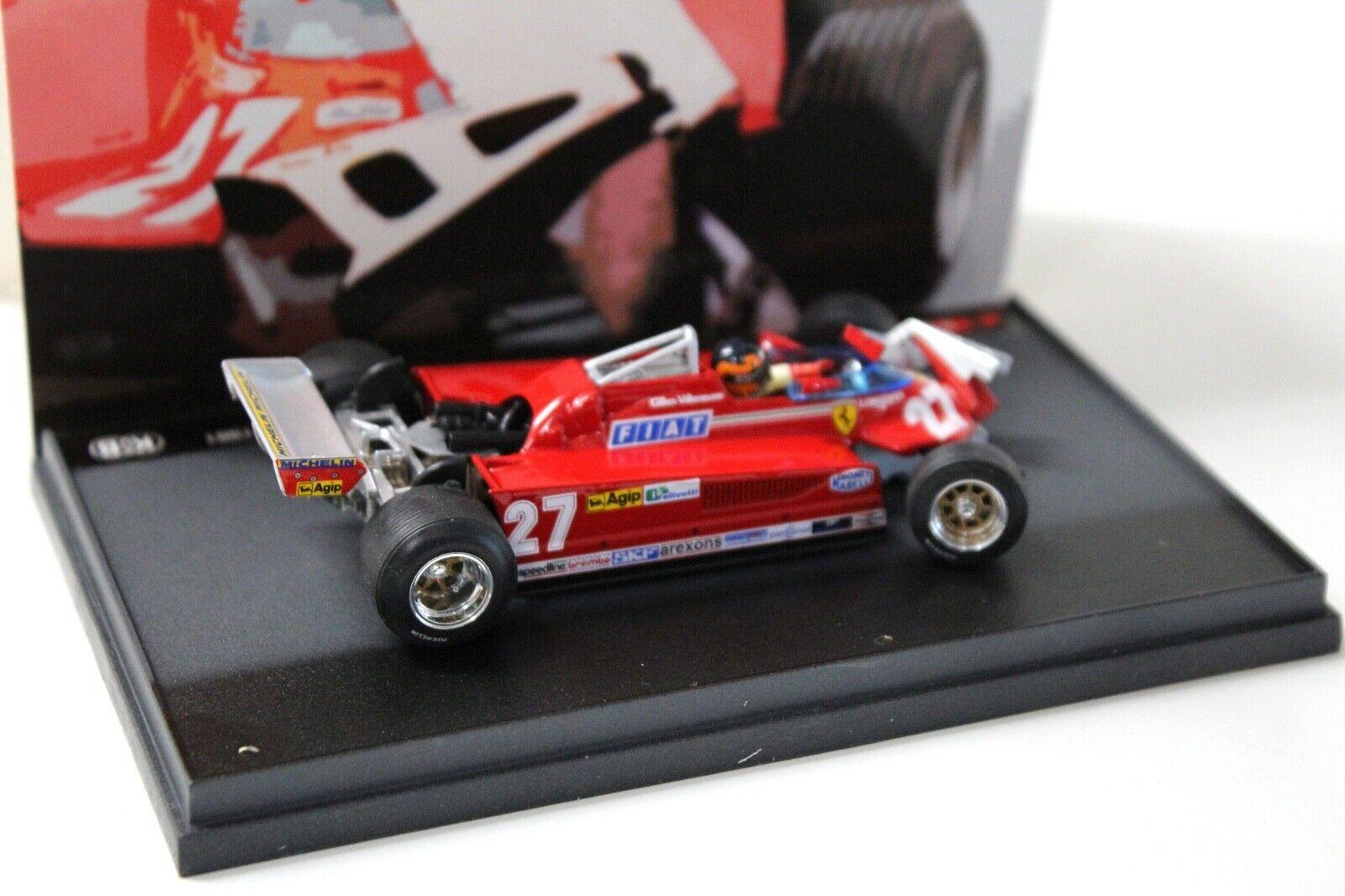 1:43 Brumm Ferrari 126 CK Turbo Montreal GP Gilles Crash