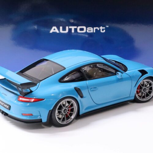 1:18 AUTOart Porsche 911 (991) GT3 RS Miami blue/ dark grey wheels