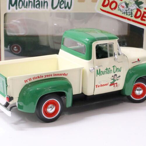 1:18 Auto World 1956 Ford F-100 Pickup Mountain Dew beige/ green