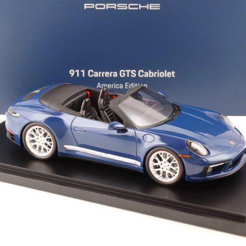 1:18 Spark Porsche 911 (992) Carrera GTS Cabriolet America Edition blue WAP DEALER