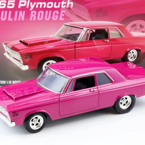 1:18 ACME 1965 Plymouth Belvedere Moulin Rouge pink-purple A1806510