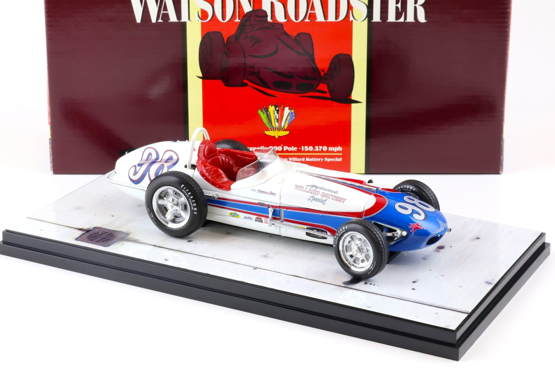 1:18 Carousel1 Watson Roadster Indianapolis 500 Pole #98 Jones/ Willard 1962