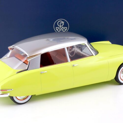 1:12 Norev Citroen DS 19 - 1958 Jaune Jonquille & Gris Triennale metallise 121561