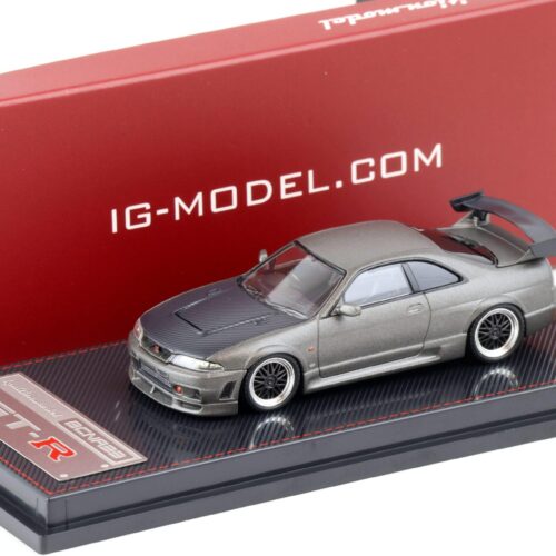 1:64 Ignition Model IG2507 Nissan Nismo GT-R R33 BCNR33 Titanium grey/ Carbon