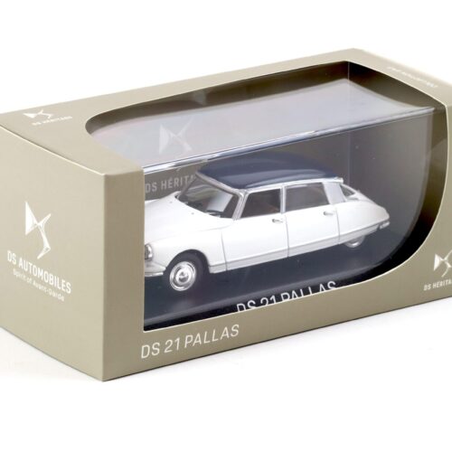 1:43 Norev Citroen DS 21 Pallas 1967 Carrera white/ Orient blue DEALER VERSION