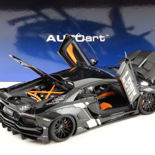 1:18 AUTOart Liberty Walk LB-WORKS Lamborghini Aventador LBWK Livery black 79244