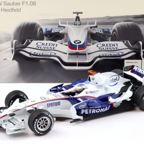 1:18 Minichamps BMW F1.08 Nick Heidfeld Formel 1 Petronas #3 DEALER VERSION