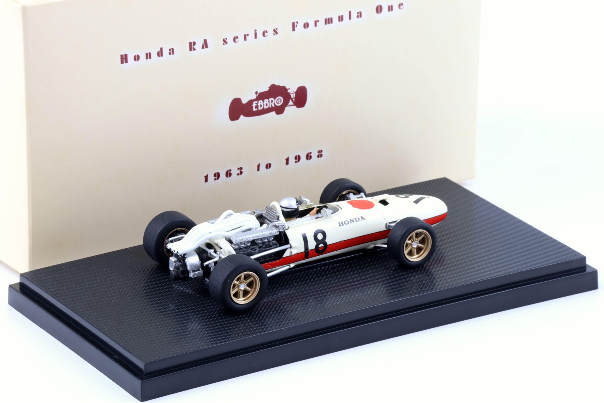 1:43 Ebbro Honda F-1 RA273 Italy GP 1966 R.Ginther #18