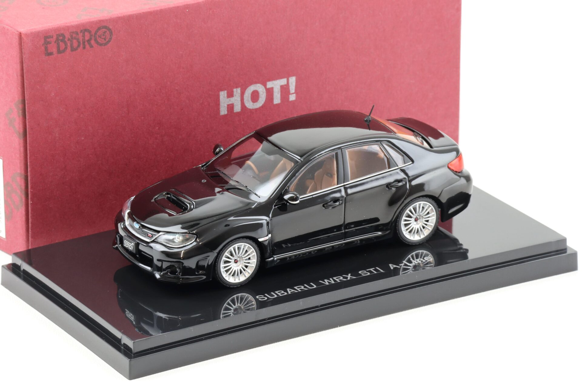 1:43 Ebbro Subaru WRX STI A-Line 4-doors black