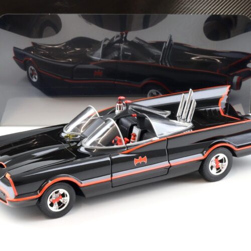 1:18 Hot Wheels BATMAN 1966 Classic TV Series Batmobile black W1171