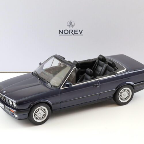 1:18 Norev BMW 325i Cabriolet E30 dark blue metallic 1991 - Limited 500 pcs.