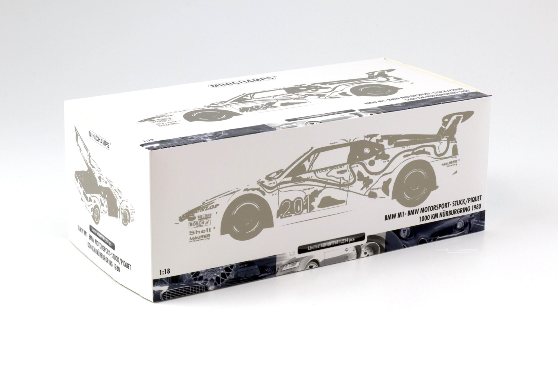 1:18 Minichamps BMW M1 ProCar BMW Motorsport Stuck/Piquet 1000km Nürburgring 1980