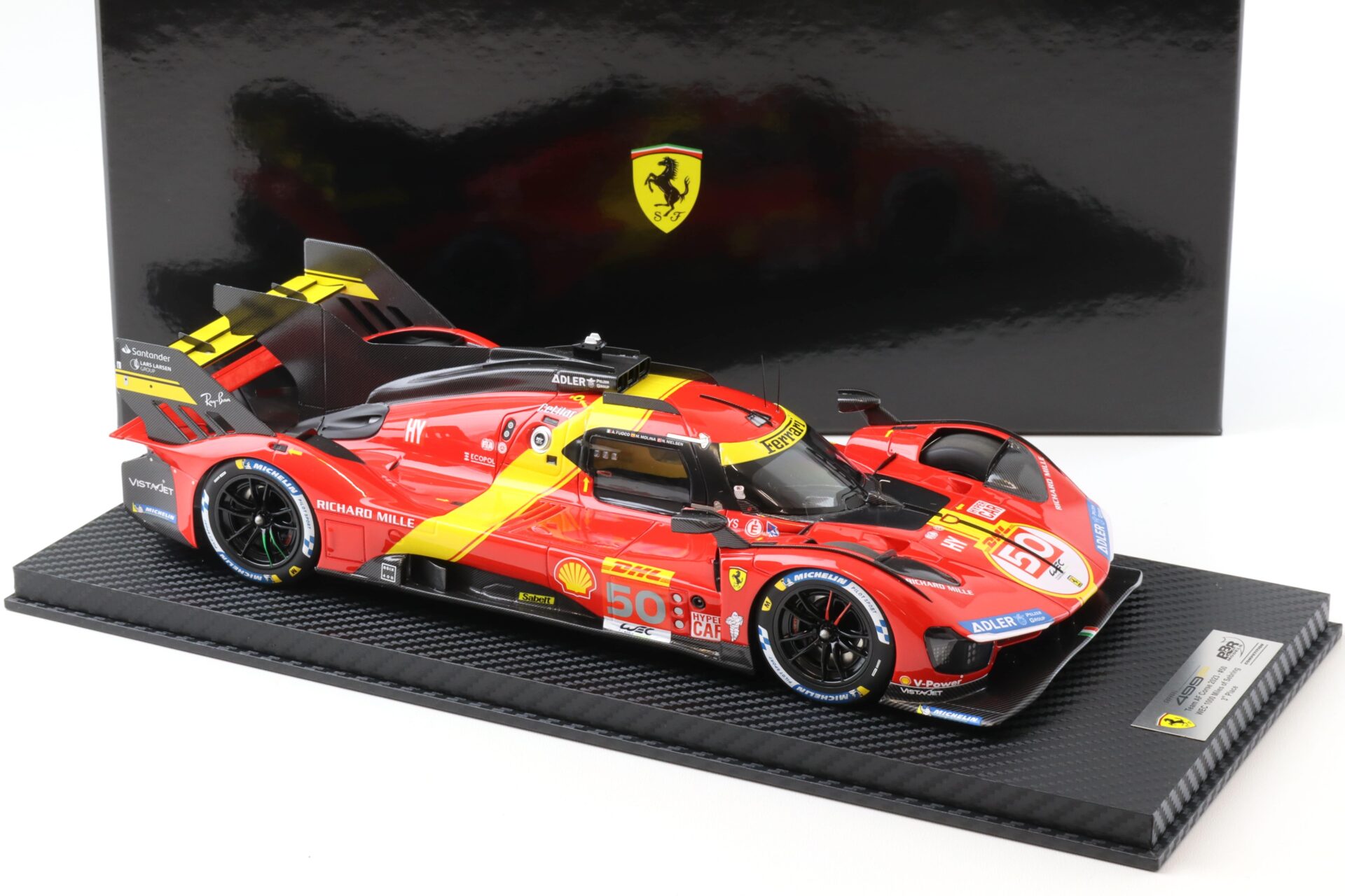 1:18 BBR Competition Ferrari 499P Team AF Corse 2023 #50 WEC 1000 Miles of Sebring