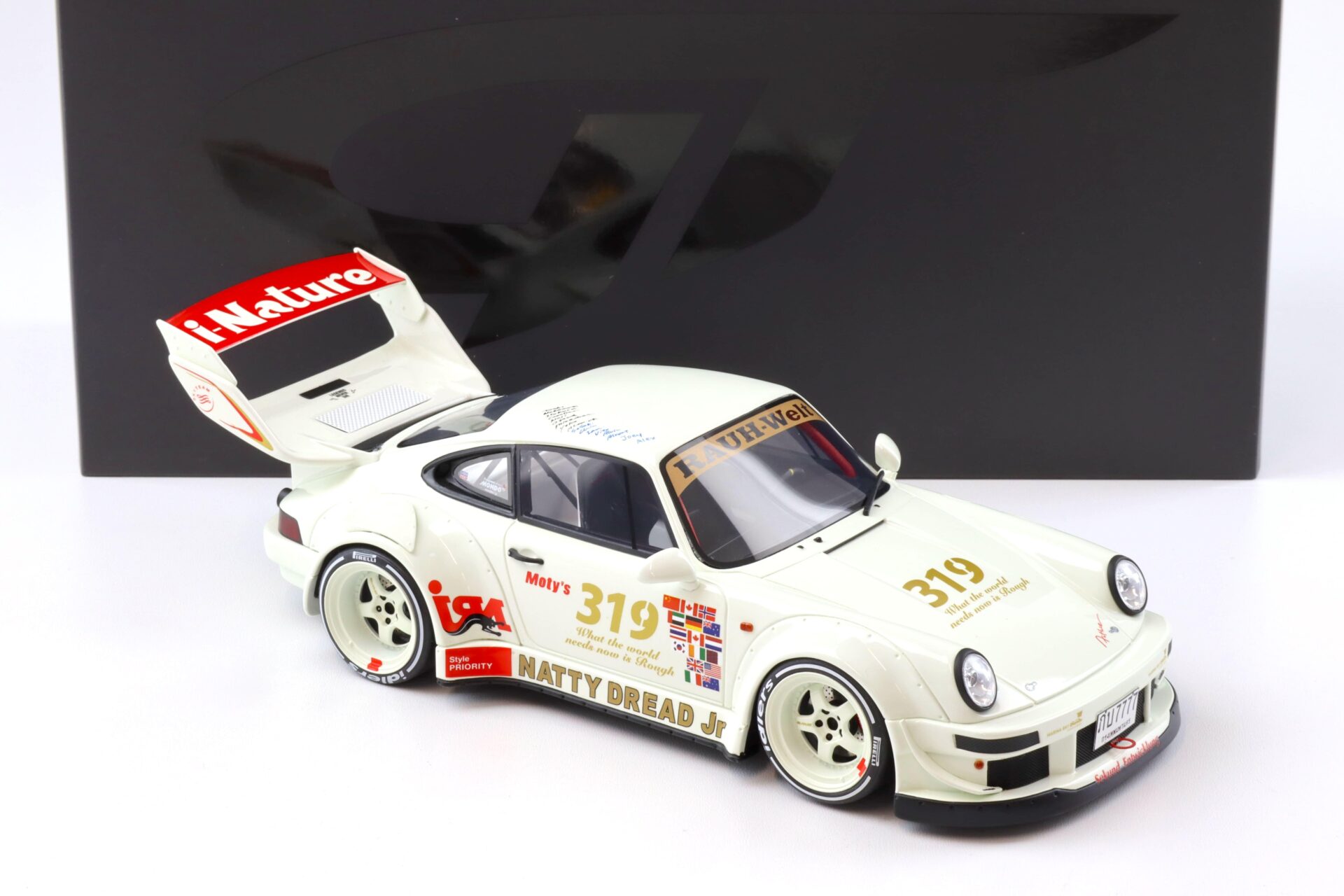 1:18 GT Spirit GT489 Porsche 911 964 RWB Natty Dread Junior white 2024